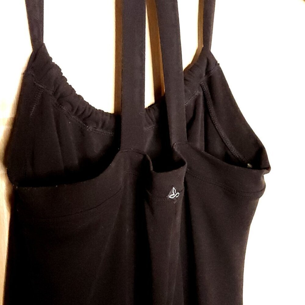 Prana Womens Black Knit Halter Neck Fit And Flare Mini Dress Small - Picture 4 of 6